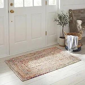 SAFAVIEH Cape Cod Accent Rug 2x3, Jute Textured Beige & Multi CAP202B