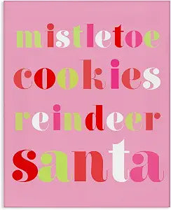 Stupell Industries Mistletoe Cookies Reindeer, 24 x 30 Inch Canvas Wall Art