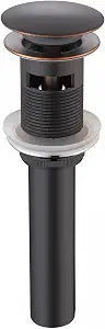KRAUS Pop-Up Drain with Overflow in Oil Rubbed Bronze