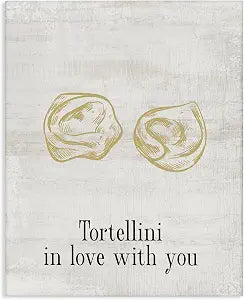 Tortellini Love Humor Kitchen, 16 x 20 Inch Canvas Wall Art