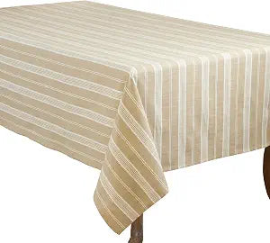 Striped Cotton Tablecloth