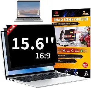 [2 Pack] 15.6 Inch Laptop Privacy Screen, Blue Light Filter