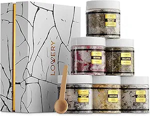 Gifts for Women Who Have Everything Spa Gift Basket, Epsom Bath Salts Gift Basket Set, Self Care Salt W/Essential Oil, Gifts for Mom, Her, Lavender, Eucalyptus, Lemon, Coconut, Tea Tree, Honey Almond