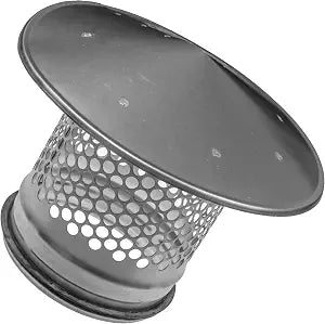 5" Inch Chimney Cap, Round Galvanized Steel Chimney Cover Used as Wood Stove Pipe Cap and Roof Vent Cover/Rust Resistant Fireplace Chimney Caps for Protection Against Rain, Snow & Debris