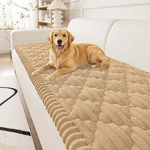 Smiry Couch Cover for Dogs Washable, Non Slip Fuzzy Pet Sofa Protector