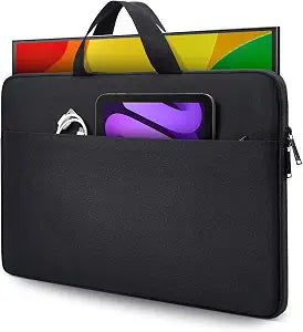 18.5 Inch Portable Monitor Case, Protective Carrying Sleeve for VisionOwl InnoView Upperizon Usparkle Ingnok iProda Motyeowe Cocopar HONGO, 18-18.5" Portable Monitor Carrying Computer Bag, Black