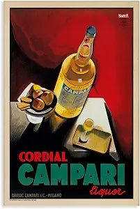 Vintage Liquor Still Life Print, 16 x 24 Inch Canvas Wall Art
