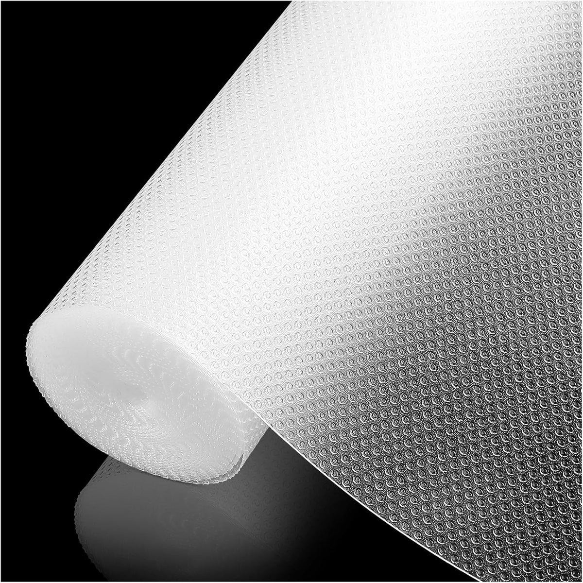 100% EVA Shelf Liner Waterproof Non Adhesive, 12" x 240", Clear