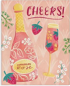 Stupell Industries Floral Rose Champagne, 16 x 20 Inch Canvas Wall Art