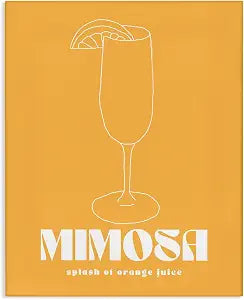 Stupell Industries Vintage Mimosa Cocktail, 24 x 30 Inch Canvas Wall Art