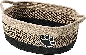 Small Dog Toy Basket for Pet Toy Storage Woven Baskets for Organizing