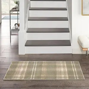 Nourison Home Grafix Olive 3' x 5' Area Rug - Easy Clean, Non Shedding, Bed Room, Living Room, Dining Room, Kitchen (3' x 5')