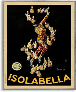 Antique Liquor Bottles Vintage Ad, 16 x 20 Inch Framed Gicle Print