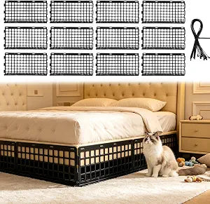 12Pcs Under Bed Blocker for Pets Plastic Under Couch Blockers for Cats Dogs