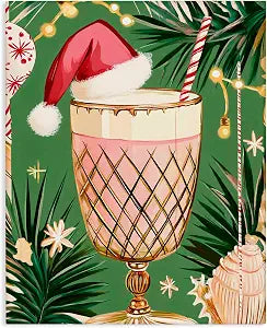 Stupell Industries Festive Christmas Cocktail, 24 x 30 Inch Canvas Wall Art