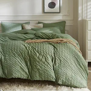 JELLYMONI Seersucker Duvet Cover Full Set