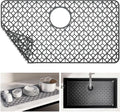 Snuggery Silicone Sink Protector for Kitchen Sink, 28"x15" Rear Drain