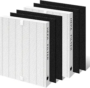 AP-1512HH Air Filter Replacement Set Compatible with Coway Airmega AP-1512HH and Airmega 200M Air Purifi-er, 2 True HEPA Filter and 4 Activated Carbon Pre-Filters, Compared to Part # 3304899