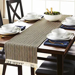 Eco Crave Natural Jute Table Runner 12x55 Inches, Handwoven Brown Boho Burlap Coffee Table Runner, Rustic Farmhouse Dining Table Decor, Thanksgiving Long Pottery Barn Furniture Top Mat (1x4.7 ft)
