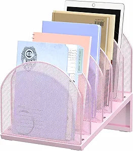 5-Section Desk File Organizer