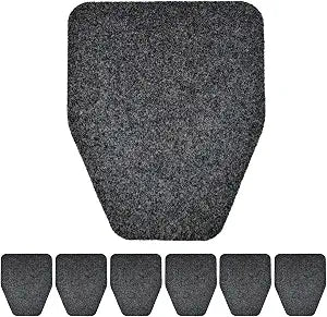 6 Pack Urinal Mats, Non Slip Urinal Floor Mats, Water Absorption Floor Urinal Pads, Non-Slip Rubber Backing Commercial Splash Mats for Men Bathroom Restroom Office Toilet (17Inch x20.5Inch)