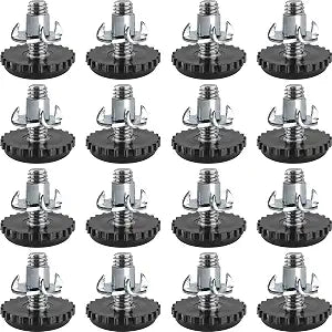 Stainless Steel Furniture Leveling Feet 1/4 Adjustable Outdoor Leveler,16Pc