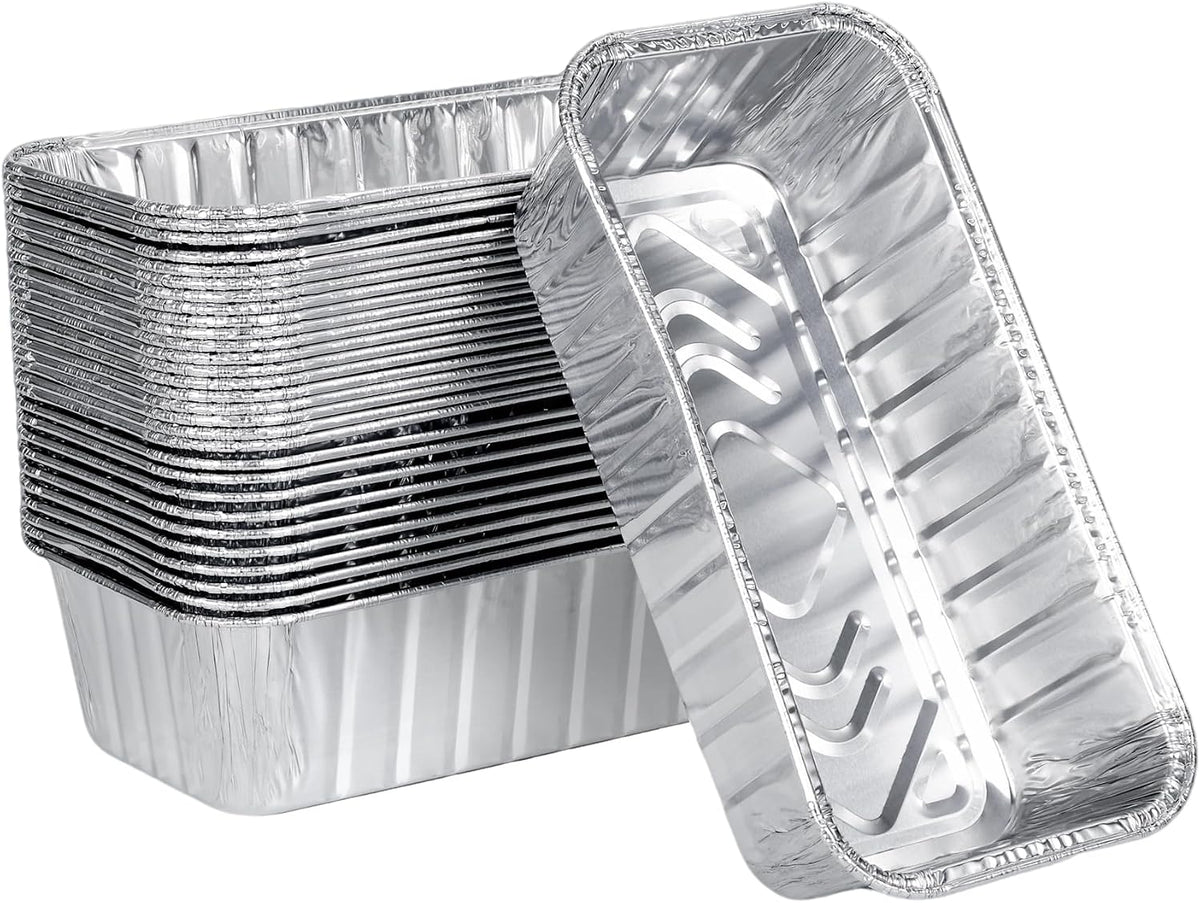2lb Aluminum Loaf Baking Pans,Heavy Duty Foil Baking Container