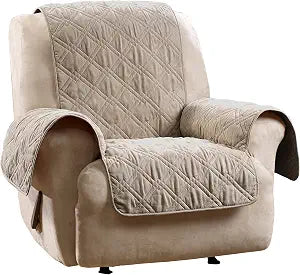 SureFit Mink Recliner Furniture Cover in Taupe