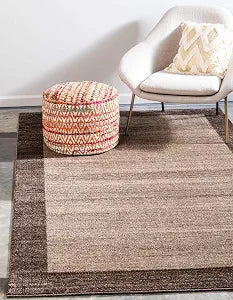 Unique Loom Del Mar Collection Area Rug - Abigail (3' 1" x 5' 3" Rectangle Light Brown/Brown)