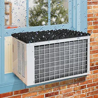 Magnetic Air Conditioner Drip Cushion, 23.6"x16.9" Window AC Rain Cover
