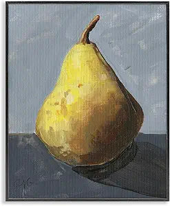 Abstract Shadowed Pear Still Life, 11 x 14 Inch Framed Gicle Print