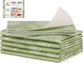 Cooyes Shelf Liner for Refrigerator & Drawer, Non-Adhesive Cabinets Liner for Kitchen Cupboard & Fridge, Breathable Cloth Material, Vegetable-Patterned, 6 Pack 12  24'', Sage Green