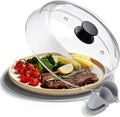 Syntus Glass Microwave Splatter Cover for Food, 10 Inch Lead & BPA Free