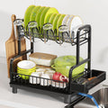 MAJALiS Dish Drying Rack for Kitchen Counter, Dish Drainer with Drainboard