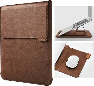 Nillkin 13 inch Laptop Sleeve with Stand (3-in-1), 2 Stand Modes, Brown