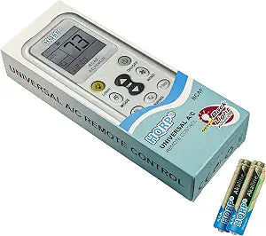 HQRP Universal A/C Remote Control Compatible with LG Panasonic Sharp Samsung Fujitsu Gree Guangda Guqiao Haier Helton Hemilton Hicon Hisense Hitachi Air Conditioner/Fahrenheit displaying