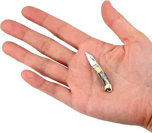 Miniature Gadgets Pocket Knife, Eastern Delights EDC Ultra Smallest Multifunction Cutting Blade Tool (Black Shell Handle)
