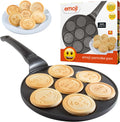 Official Emoji License Pancake Pan & Nonstick Griddle, 7 Smiley Shapes