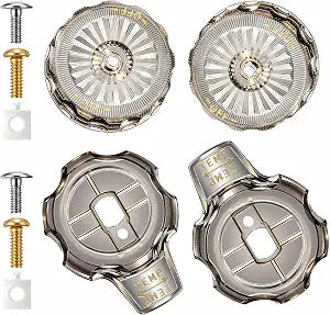 2Set MXT11 Shower Handles Kit for Mixet Tub Shower Faucet,Smoked Acrylic