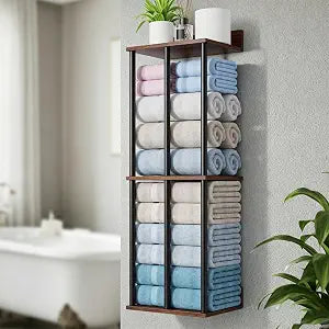 Bathroom Towel Storage, Black Bathroom Towel Holder