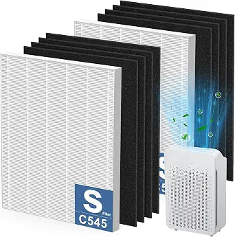 2 Pack C545 Replacement Filter S Compatible with Winix C545 Air Purifier