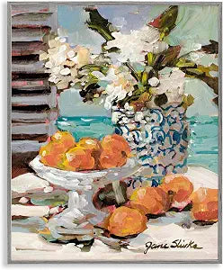 Coastal Fruits Still Life, 11 x 14 Inch Framed Gicle Print