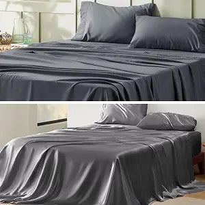 8PCS Sheets Set Full: 4PCS Satin Sheets Set Full+ 4PCS Full Size Bed Sheets