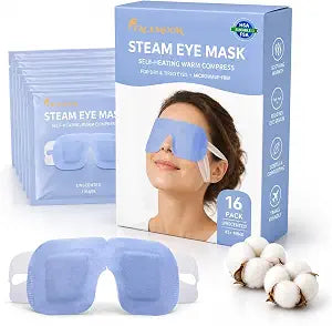 16 Pack Disposable Steam Eye Masks for Dry Eyes, FSA Eligible Items HSA