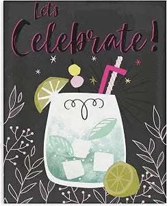 Stupell Industries Cocktail Phrase Kitchen, 16 x 20 Inch Canvas Wall Art