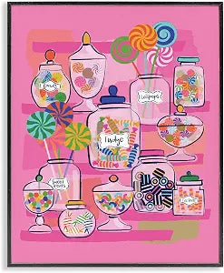 Candy Jar Kitchen Still Life, 11 x 14 Inch Framed Gicle Print
