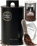 STYLED SETTINGS Coffee Storage Container, Airtight Coffee Bean Storage