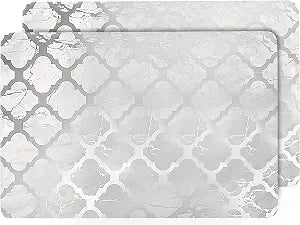 Placemats Set of 2 12" x 18" Heat-Resistant Table Mats for Dining Table Set for 2 Kitchen & Dining Room Decor Farmhouse, Boho, & Modern Style Easy to Clean, Durable & Stylish Table Dcor