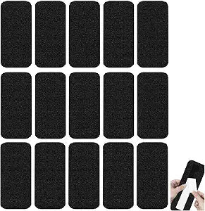 15 Pack Ceiling Fan Filters for Blades, Strong Activated Coconut Carbon Filter for Ceiling Fans, Universal Fit Unscented Charcoal Fan Air Purifier Pad