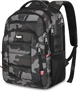 Skaypibs Backpack for Men Women, School Backpack, Anti Theft Carry On Flight Approved Business Work Travel 15.6 Inch Computer Laptop Backpack, BookBag for teen, Camo